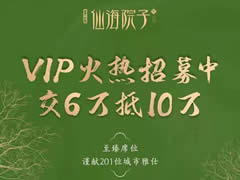 東辰·仙海院子VIP火熱招募中！交6萬抵10萬，院子不多，機會稍縱即逝！